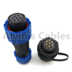 Industrial IP68 Plastic Electrical Connectors SD16 TP-ZM 2-9 Pin Panel Mounting Connector