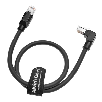 Alvin's Cables Cat6 Shielded RJ45 Cable 16.4ft Down Angle for PLC Robotics