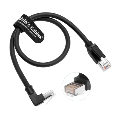 Alvin's Cables Cat6 Shielded RJ45 Cable 16.4ft Down Angle for PLC Robotics