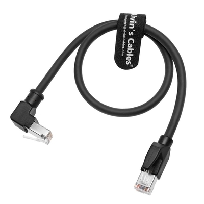 Alvin's Cables Cat6 Shielded RJ45 Cable 16.4ft Down Angle for PLC Robotics