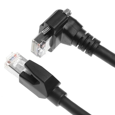 Alvin's Vertical Screw-Lock CAT6a GigE Cable for Industrial Cameras