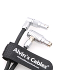 3 Pin Right Angle To Rotatable 2 Pin Male Right Angle Power Cable For Teradek Bolt ARRI Alexa XT
