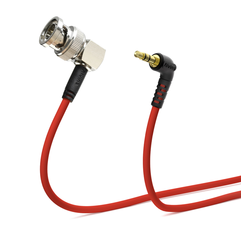 Alvin's Cables Tentacle Sync 3.5mm TRS to BNC Timecode Cable Ultra Soft Cable, Compatible with Canon C70 C300 MK II C500, Sony F55 FX9 FX6, Zaxcom, Zoom F4 F8 F8n F8n Pro 20in