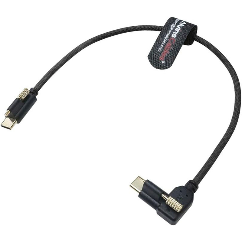 Alvin's Red Locking USB C Cable for Blackmagic 6K 12K 3.3ft 10Gbps