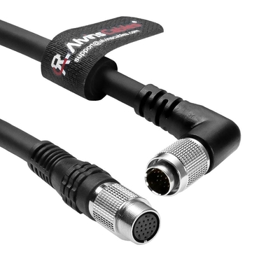 Cables de Alvin Keyence CB-B05LU Cable de extensión con conector en forma de L 0.5m para 1.6 pies, ángulo derecho 20 pines macho a hembra cabeza del sensor al cable del controlador para Keyence LJ-X8000 LJ-V7000 serie XG-X