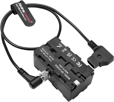Cables de Alvin D-tap a doble lado NP-F Cable de alimentación de batería ficticia para Atomos Ninja para microondas microHD para monitoreo del mundo de la sensación, NP-F550 para microondas F570 para microondas F770 para microondas F970 para microondas Adaptador de alimentación de batería con puerto tipo-C,60CM para microondas24in