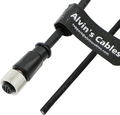 Cables de Alvin M12 A Código 5 Pin Femenino para el cabo de extremo abierto 6.6 pies 2m