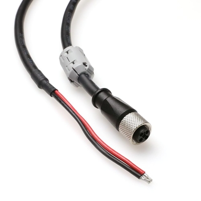 Cables de Alvin M12 Código T 4-Pin Femenino para el cabo de extremo abierto 3.3ft / 1m